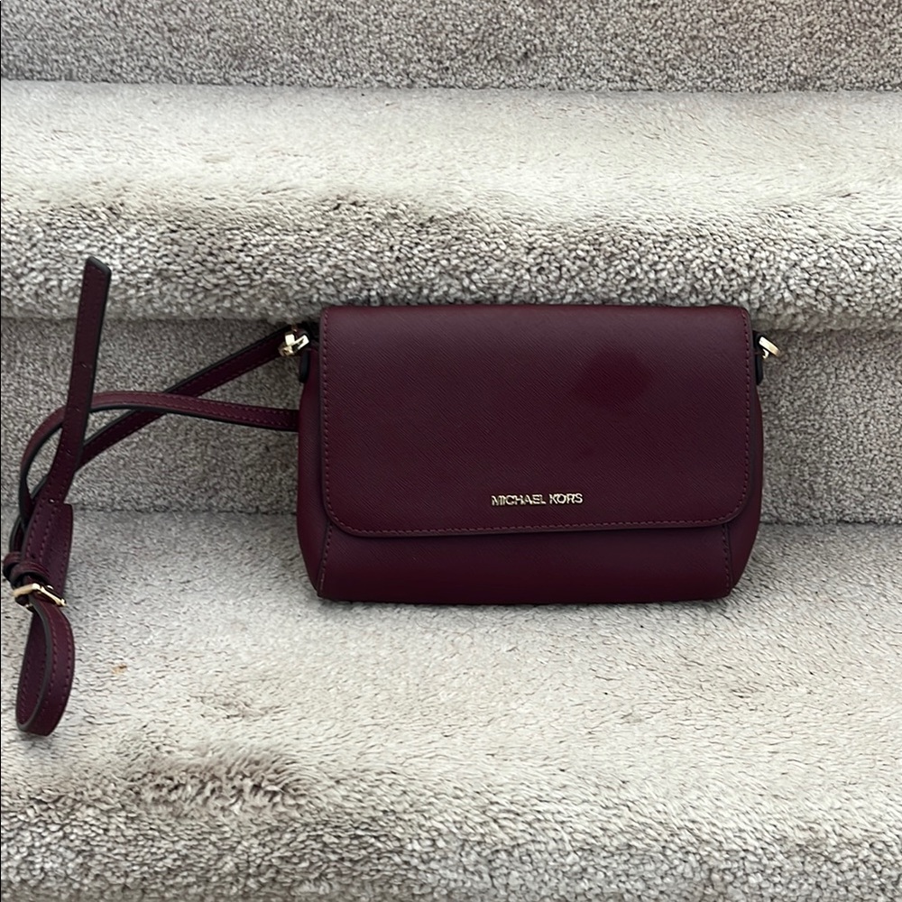 Michael Kors Burgundy Crossbody Bag